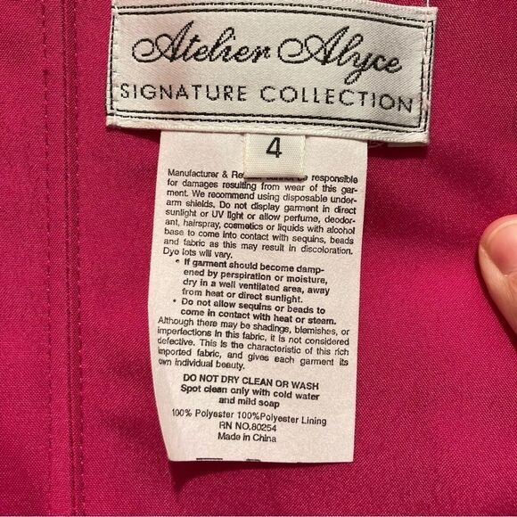 Atelier Alyce Boutique Collections Prom Dress Fuchsia Size 4 NWT Ruffles - Picture 7 of 9